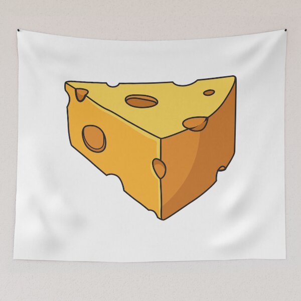 Item preview, Cheese cartoon illustration designed and sold by Misscartoon.