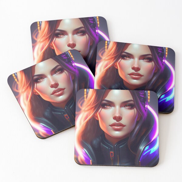 Item preview, Futuristic Diva Girl in Tech Wear designed and sold by MotionWaves.