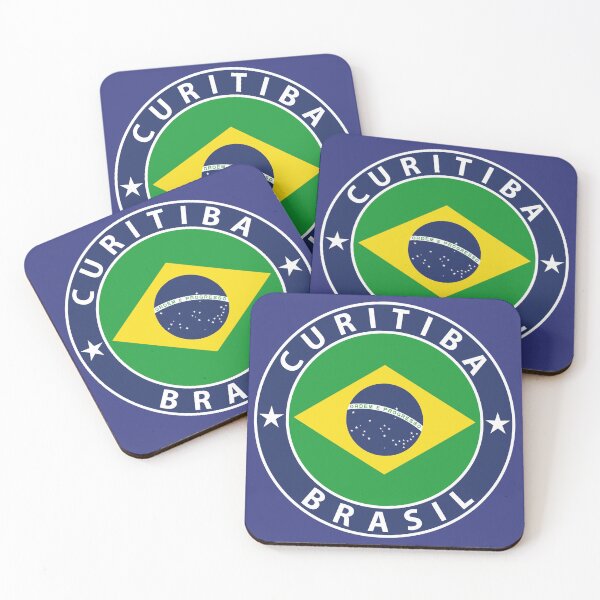 Item preview, Curitiba Brazil Brasil flag coat of arms designed and sold by Skykratzer.