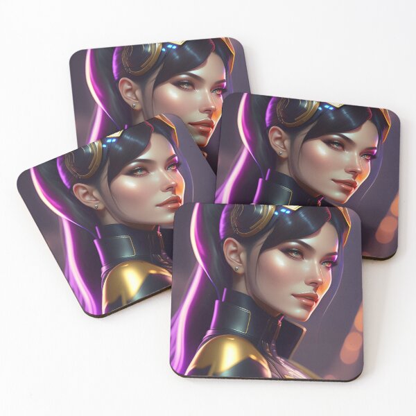 Item preview, Futuristic Diva Girl in Tech Wear designed and sold by MotionWaves.