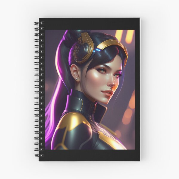 Item preview, Futuristic Diva Girl in Tech Wear designed and sold by MotionWaves.