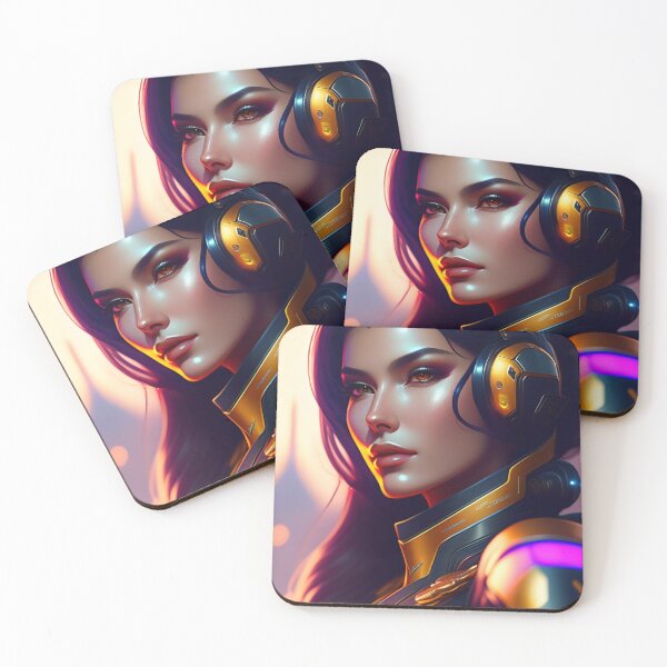 Item preview, Futuristic Diva Girl in Tech Wear designed and sold by MotionWaves.