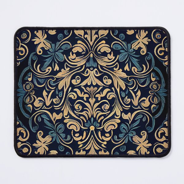 Item preview, Monochromatic Energetic Calming Baroque Flat Europe Pattern Digital Painting designed and sold by CodeAndColors.