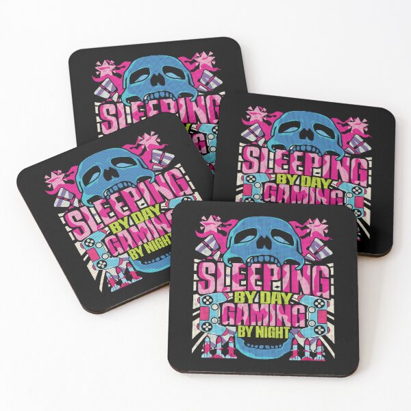 Item preview, Sleeping by day Gaming by night Psychedelic T-Shirts designed and sold by VichallanStudio.