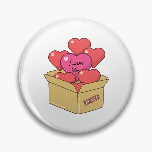 Artikelvorschau, Süßer Valentinstag-Sticker – eine Schachtel voller Herzen entworfen und verkauft von byFizCreative.