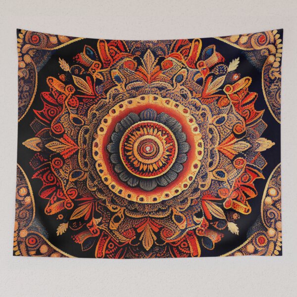 Item preview, Intense Bohemian Pattern Digital Painting designed and sold by CodeAndColors.