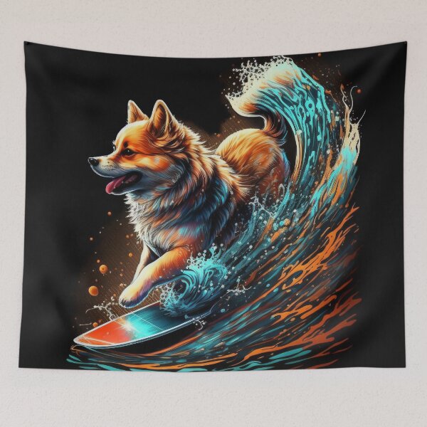 Item preview, Dog surfing designed and sold by Kiraslife.
