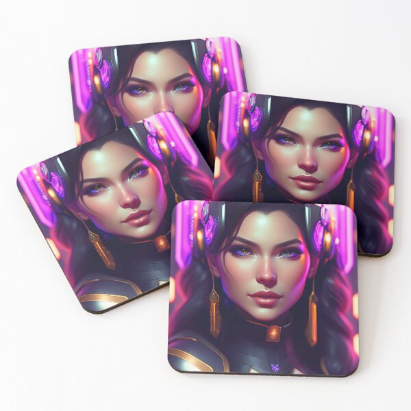 Item preview, Futuristic Diva Girl in Tech Wear designed and sold by MotionWaves.