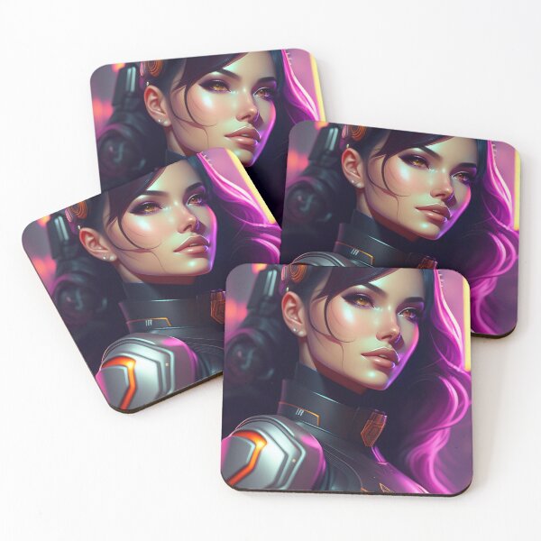 Item preview, Futuristic Diva Girl in Tech Wear designed and sold by MotionWaves.