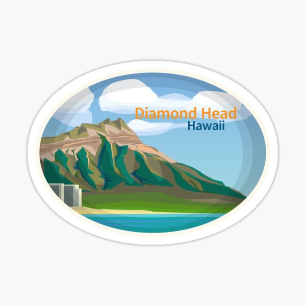 Artikel-Vorschau von Diamond Head, Hawaii, designt und verkauft von studio838.