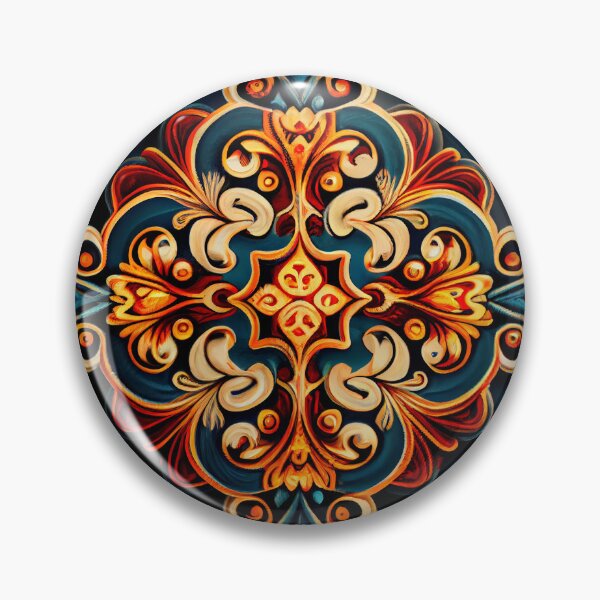 Item preview, Aggressive Traditional Pattern Digital Painting designed and sold by CodeAndColors.