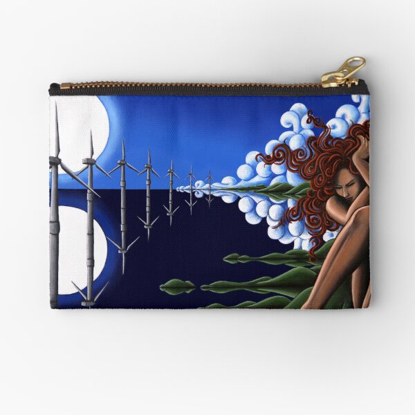 EnvironMental - Original Art from Shee - Surreal Worlds Zipper Pouch
