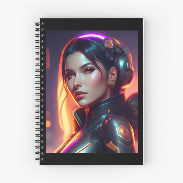 Item preview, Futuristic Diva Girl in Tech Wear designed and sold by MotionWaves.