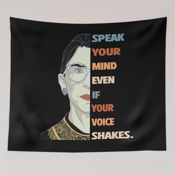 Item preview, Speak Your Mind Even If Your Voice Shakes Quotes Vintage Saying designed and sold by Mannoucha ⭐⭐⭐⭐⭐ ( 1,978 reviews ).