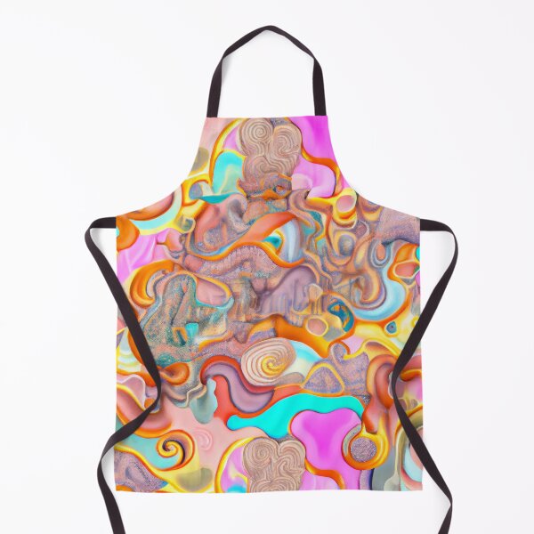 Artikelvorschau, Ceramic Psychedelic Pastel Calming Maximalist Pattern Digital Painting entworfen und verkauft von CodeAndColors.