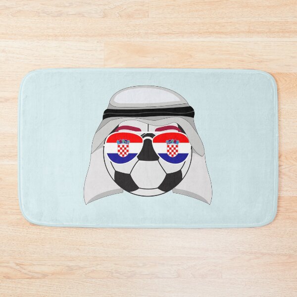 Item preview, Croatia Flag inside Sunglasses on a Soccer ball Wearing a Keffiyeh designed and sold by Dexter Freeman.