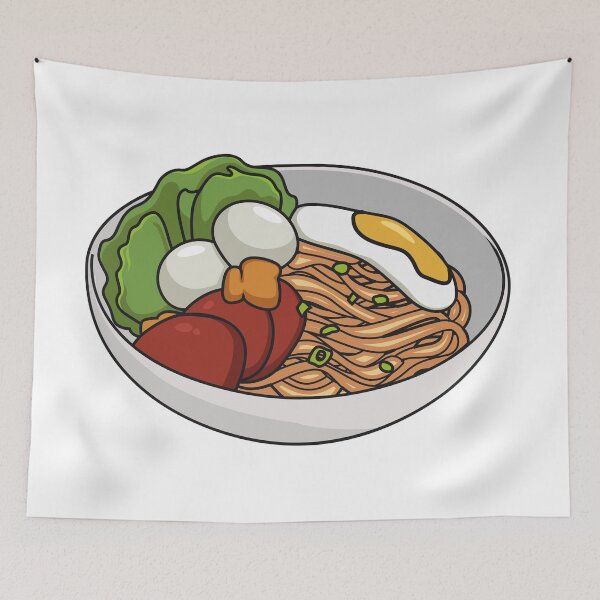 Item preview, Noodle cartoon illustration designed and sold by Misscartoon.