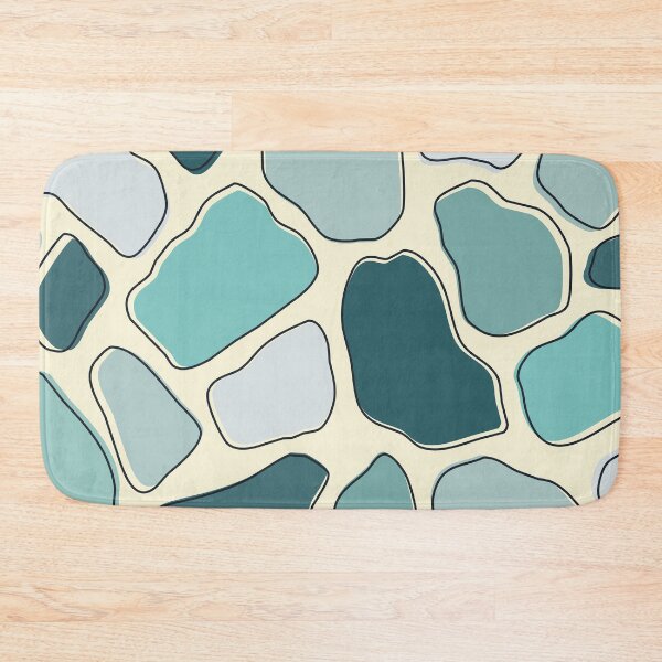Item preview, Blue abstract pebbles pattern designed and sold by BattaAnastasia.