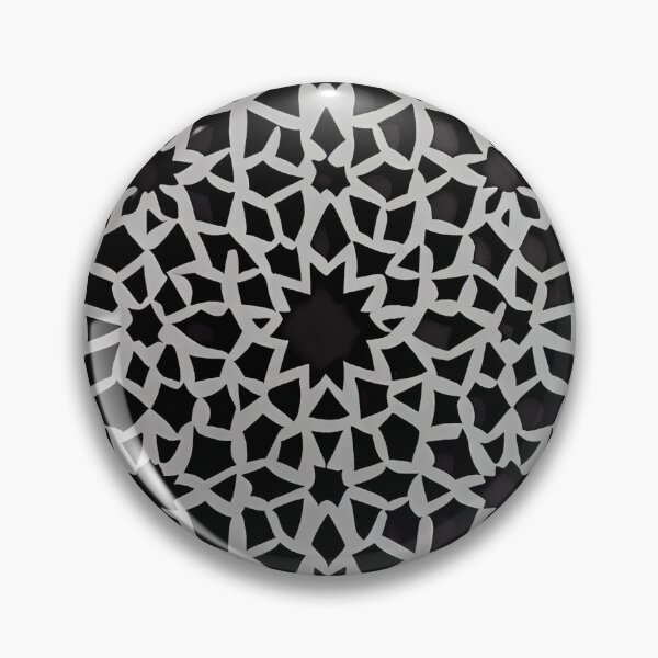 Artikelvorschau, Monochromatic Moroccan Pattern Digital Painting entworfen und verkauft von CodeAndColors.