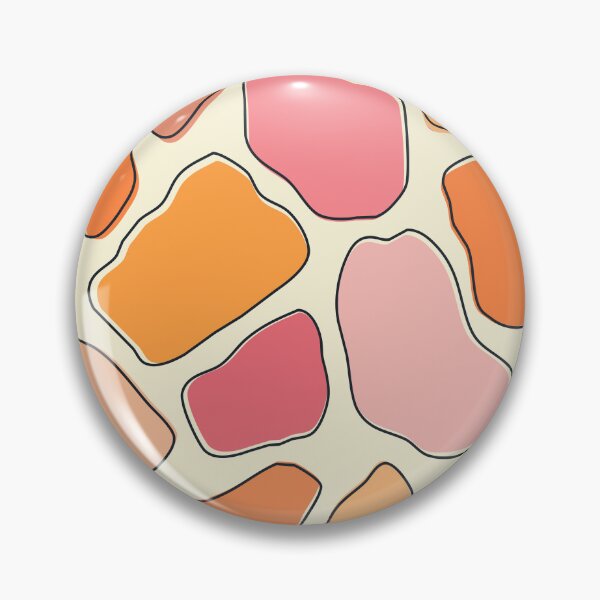 Item preview, Orange and pink abstract pebbles pattern designed and sold by BattaAnastasia.