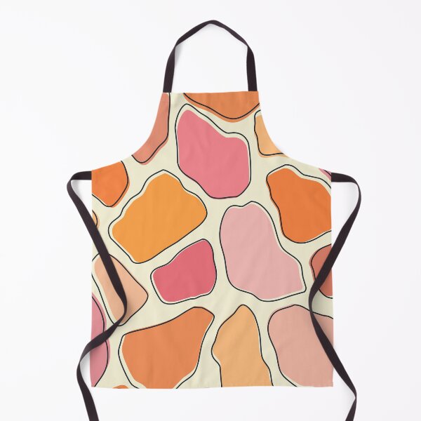 Item preview, Orange and pink abstract pebbles pattern designed and sold by BattaAnastasia.
