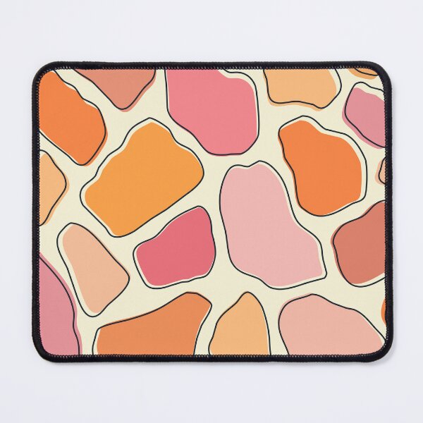 Item preview, Orange and pink abstract pebbles pattern designed and sold by BattaAnastasia.