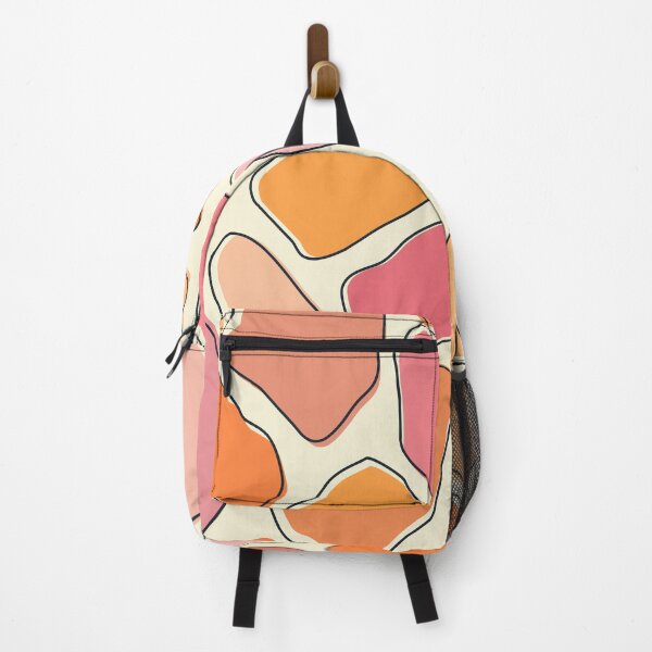 Item preview, Orange and pink abstract pebbles pattern designed and sold by BattaAnastasia.