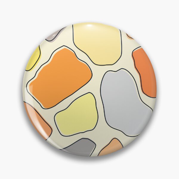 Item preview, Orange, yellow and grey abstract pebbles pattern designed and sold by BattaAnastasia.