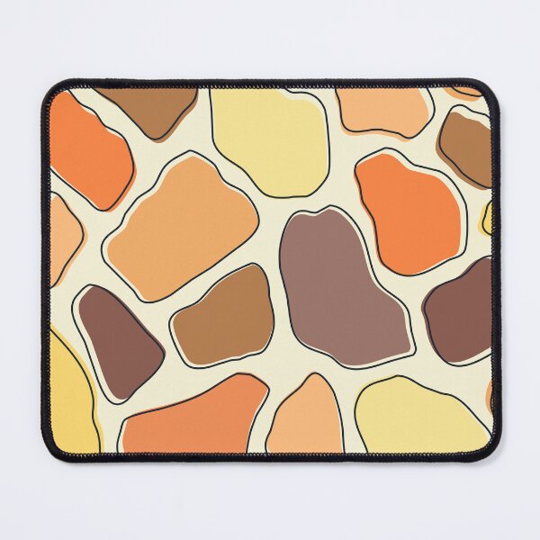 Item preview, Orange, yellow and brown abstract pebbles pattern designed and sold by BattaAnastasia.