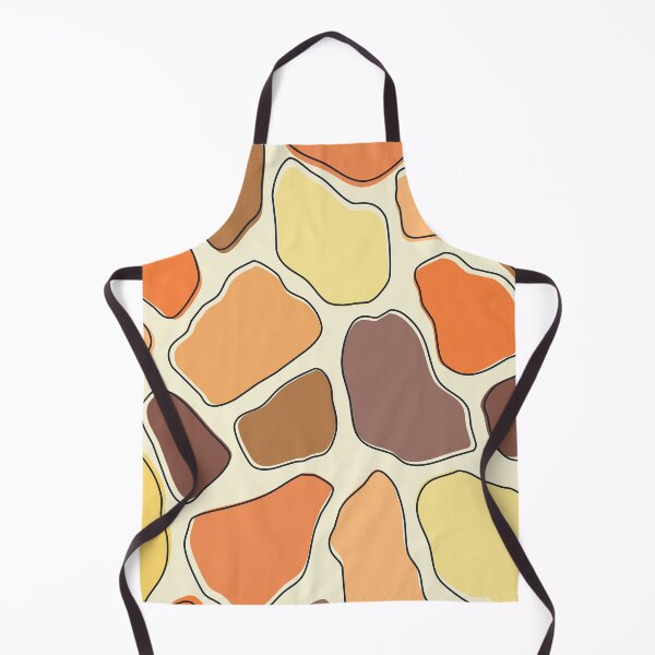 Item preview, Orange, yellow and brown abstract pebbles pattern designed and sold by BattaAnastasia.
