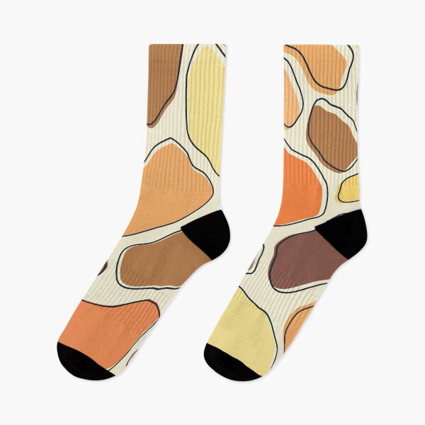 Item preview, Orange, yellow and brown abstract pebbles pattern designed and sold by BattaAnastasia.