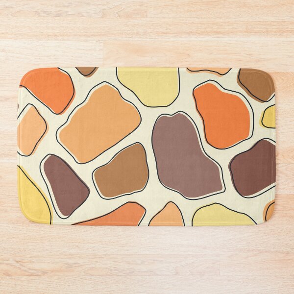 Item preview, Orange, yellow and brown abstract pebbles pattern designed and sold by BattaAnastasia.