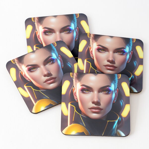 Item preview, Futuristic Diva Girl in Tech Wear designed and sold by MotionWaves.
