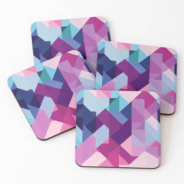 Item preview, Abstract Geometric Pattern - pink purple scheme designed and sold by Artilize.