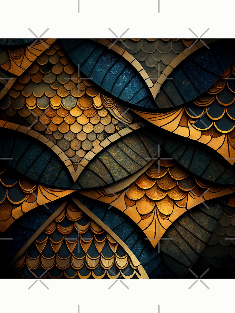 Aperçu 6 sur 6. Sweatshirt épais avec l'œuvre Scaley Transitional Pattern Digital Painting créée et vendue par CodeAndColors.