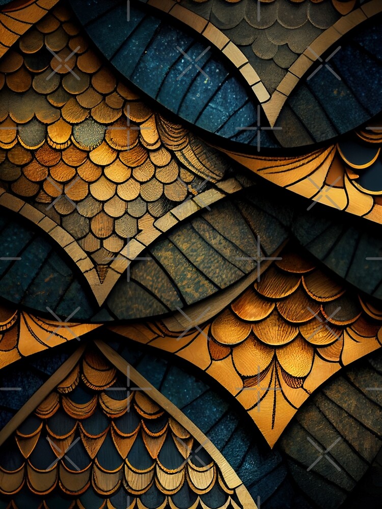 Aperçu 5 sur 5. Robe trapèze avec l'œuvre Scaley Transitional Pattern Digital Painting créée et vendue par CodeAndColors.