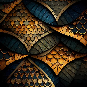 Vorschaubild zum Design Scaley Transitional Pattern Digital Painting von CodeAndColors