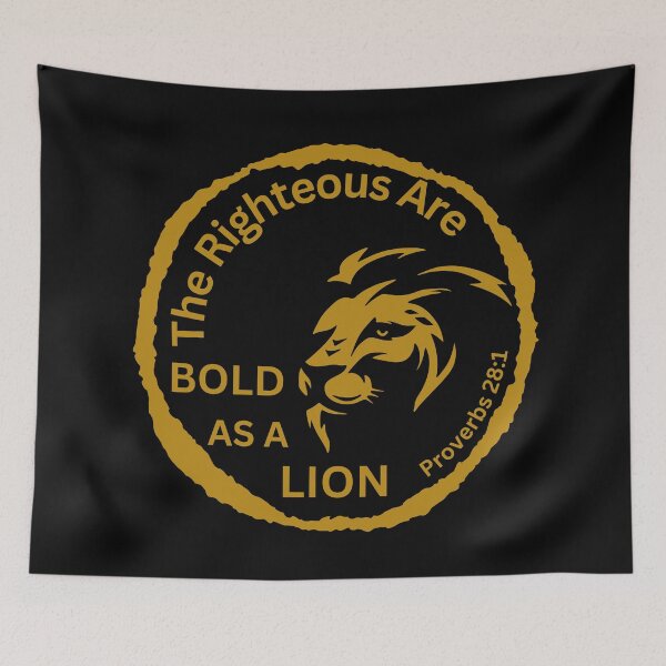 Item preview, Proverbs 28:1 Bold As A Lion designed and sold by Nancyanna.