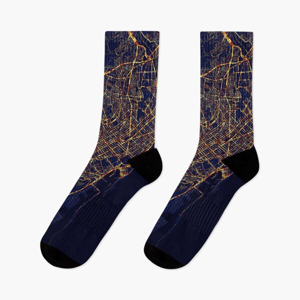 Item preview, Barcelona, Spain China Map -  City At Night designed and sold by deMAP.