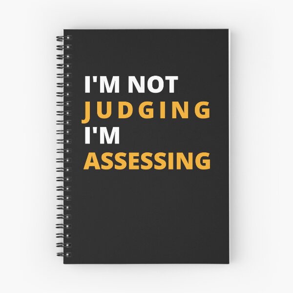 Item preview, I'm Not Judging I'm Assessing funny designed and sold by TeePerfect ⭐⭐⭐⭐⭐.