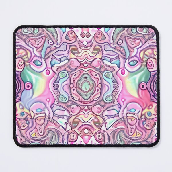 Item preview, Ceramic Psychedelic Pastel Calming Maximalist Pattern Digital Painting designed and sold by CodeAndColors.
