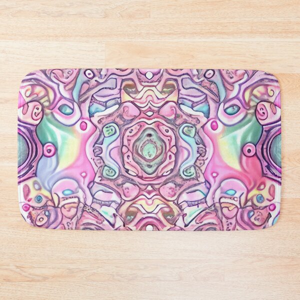 Item preview, Ceramic Psychedelic Pastel Calming Maximalist Pattern Digital Painting designed and sold by CodeAndColors.