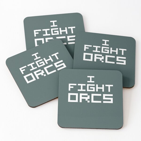 Item preview, I Fight Orcs Reversed Colours designed and sold by LoganWrightt.