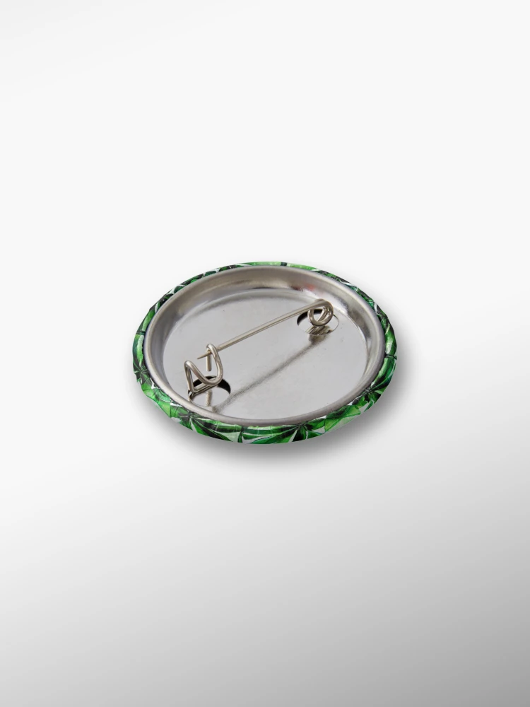 Thumbnail 2 von 3, Button, Contemporary Green Relaxed Latin Pattern Digital Painting designt und verkauft von CodeAndColors.
