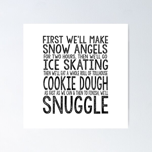 Artikel-Vorschau von ELF-Weihnachtsfilm-Freund die Elf To-Do-Liste wird Ferrell-Schnee-Engel-Eislauf-Plätzchen-Teig SNUGGLE, designt und verkauft von starkle.