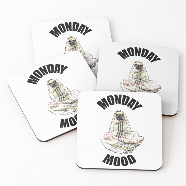 Item preview, Sad pug monday mood designed and sold by Misschemical.