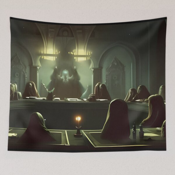 Item preview, 'The Council of Elder Things' Abstract Painting Digital Art designed and sold by Gogmagosh.