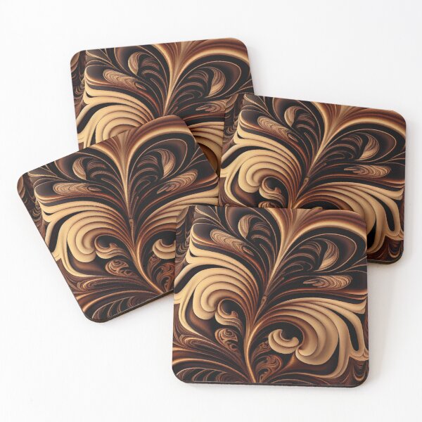 Item preview, Mystical Brown Smooth Coarse Eclectic Pattern Digital Painting designed and sold by CodeAndColors.