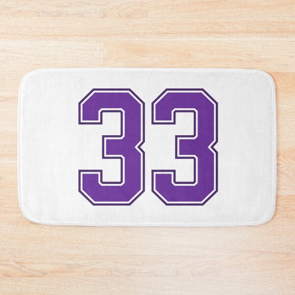 Item preview, Purple Number 33 lucky sports jersey thirty three designed and sold by HeavyStyle.