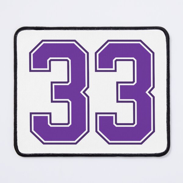 Item preview, Purple Number 33 lucky sports jersey thirty three designed and sold by HeavyStyle.